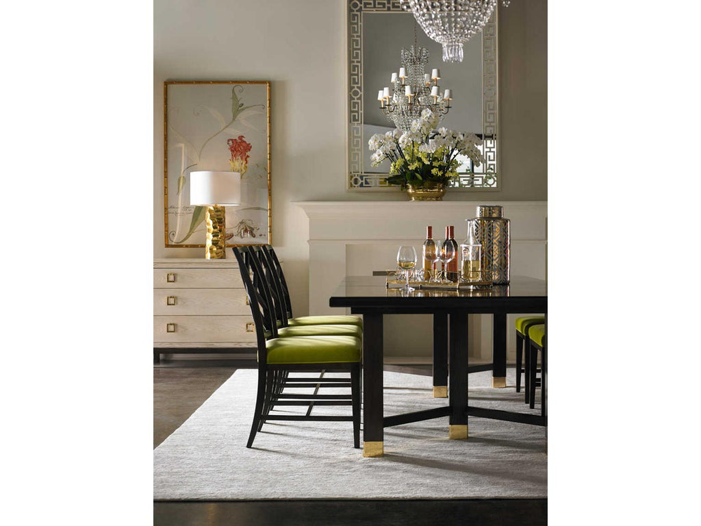 Glenn Armless Dining Side Chair with Fabric Upholstery