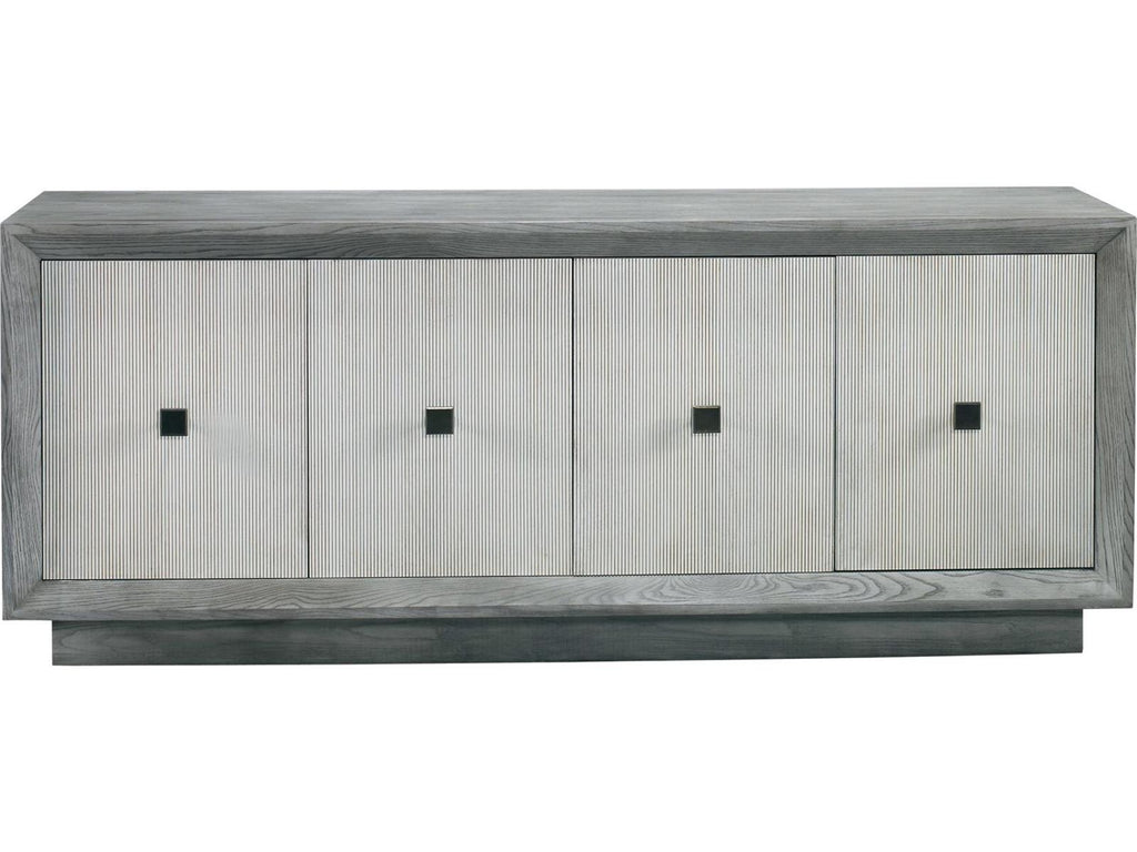 Workshop Alastair 80-Inch Sideboard Mineral Washed Linen with Bronze Hardware