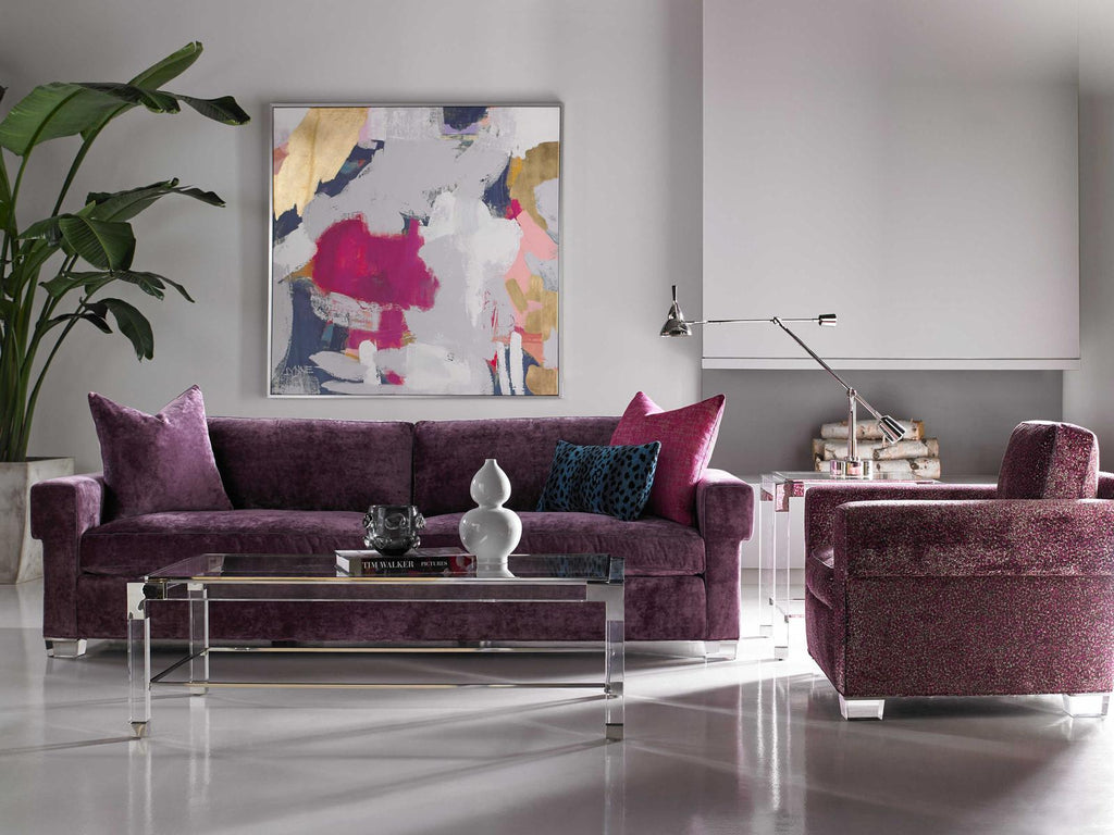 Hatcher Upholstered Sofa with Acrylic Legs
