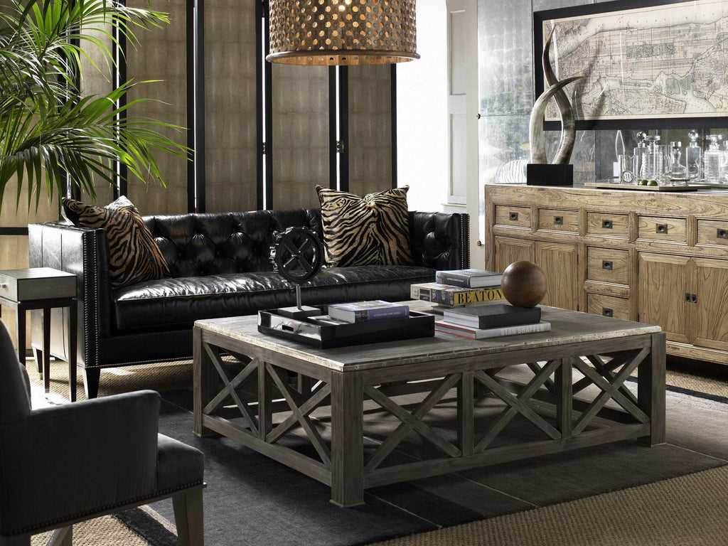Wright 3-Seat Leather Mid Sofa