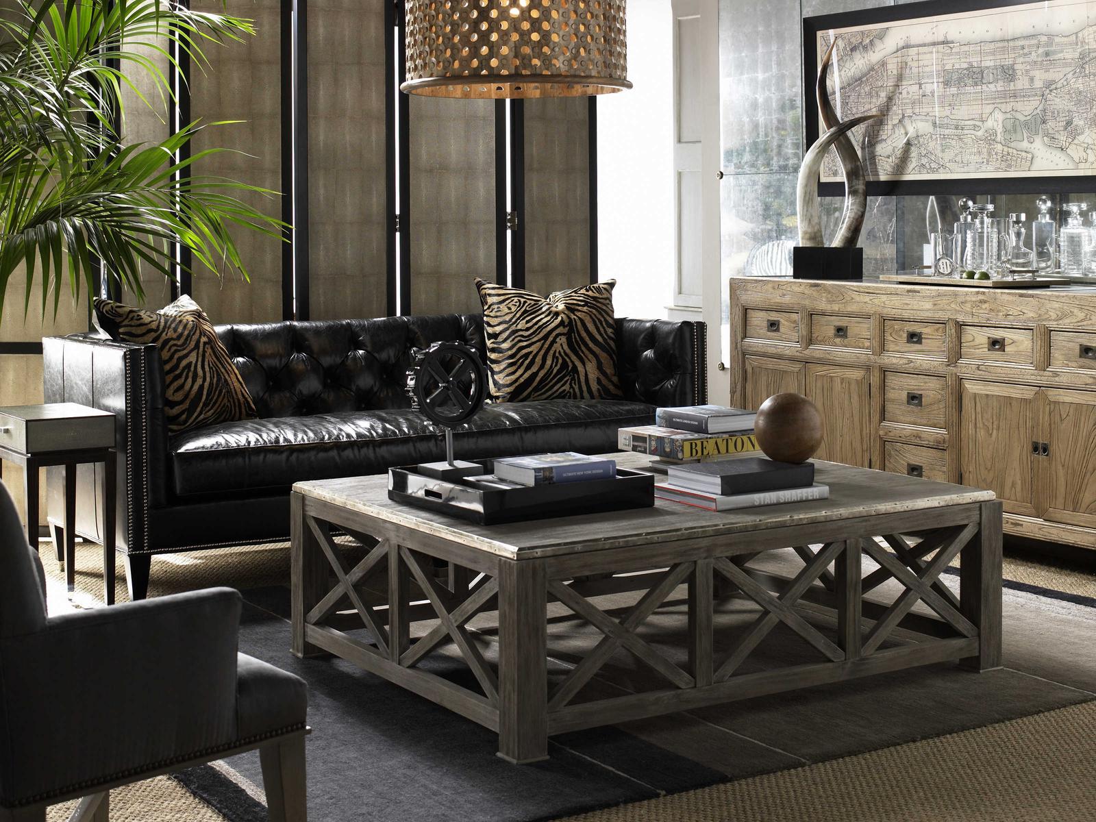 Wright 3-Seat Leather Mid Sofa