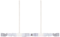 Mamadim LED 3CCT 4-Light 49" 2"x2" Carved Crystals White Lin