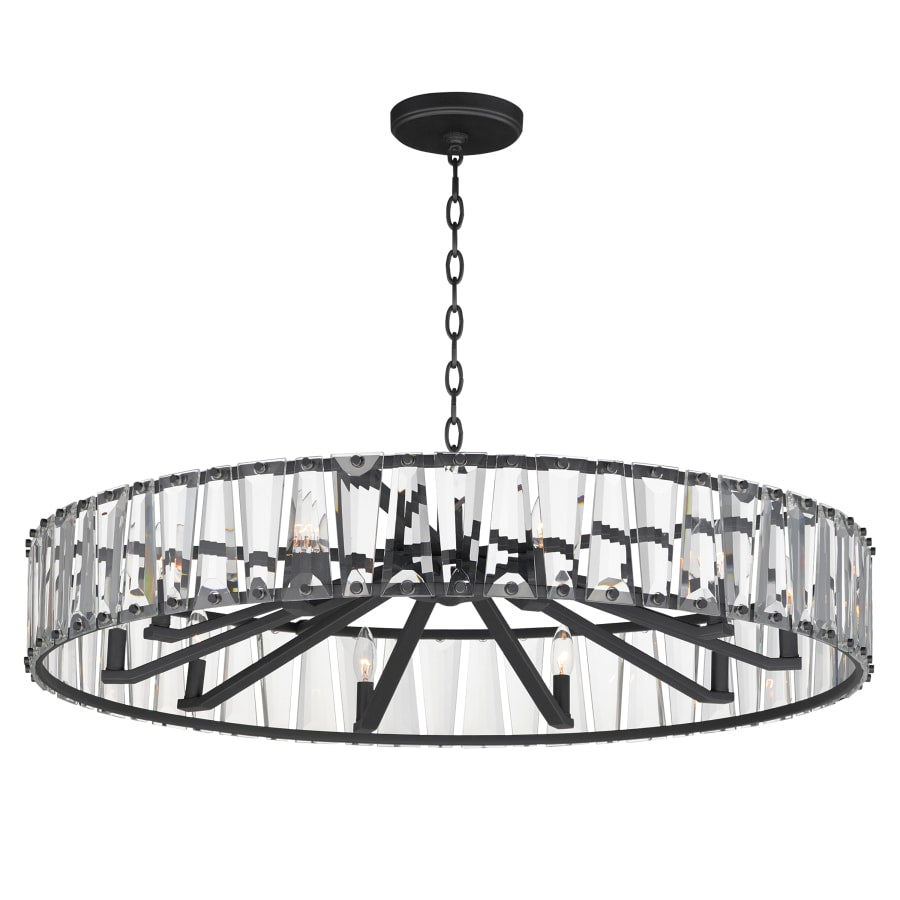 Maxim Odeon 10 Light 40" Wide Crystal Drum Chandelier