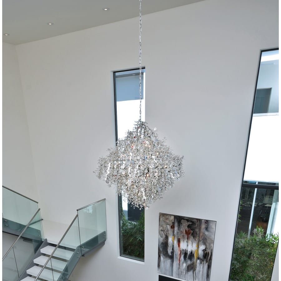 Maxim Comet 13 Light 35" Pendant with Crystal Accents