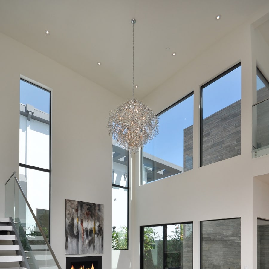Maxim Comet 13 Light 35" Pendant with Crystal Accents