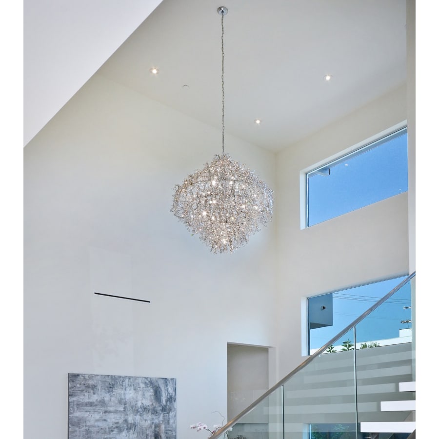 Maxim Comet 13 Light 35" Pendant with Crystal Accents