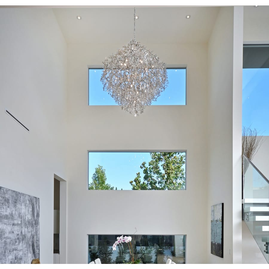 Maxim Comet 13 Light 35" Pendant with Crystal Accents