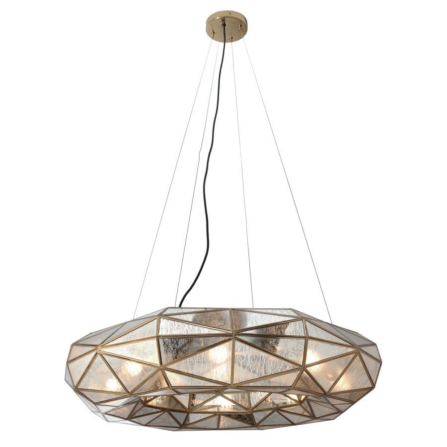 Metropolitan Geo-Gem 8 Light 36" Wide Ring Chandelier