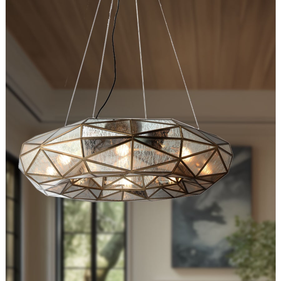 Metropolitan Geo-Gem 8 Light 36" Wide Ring Chandelier