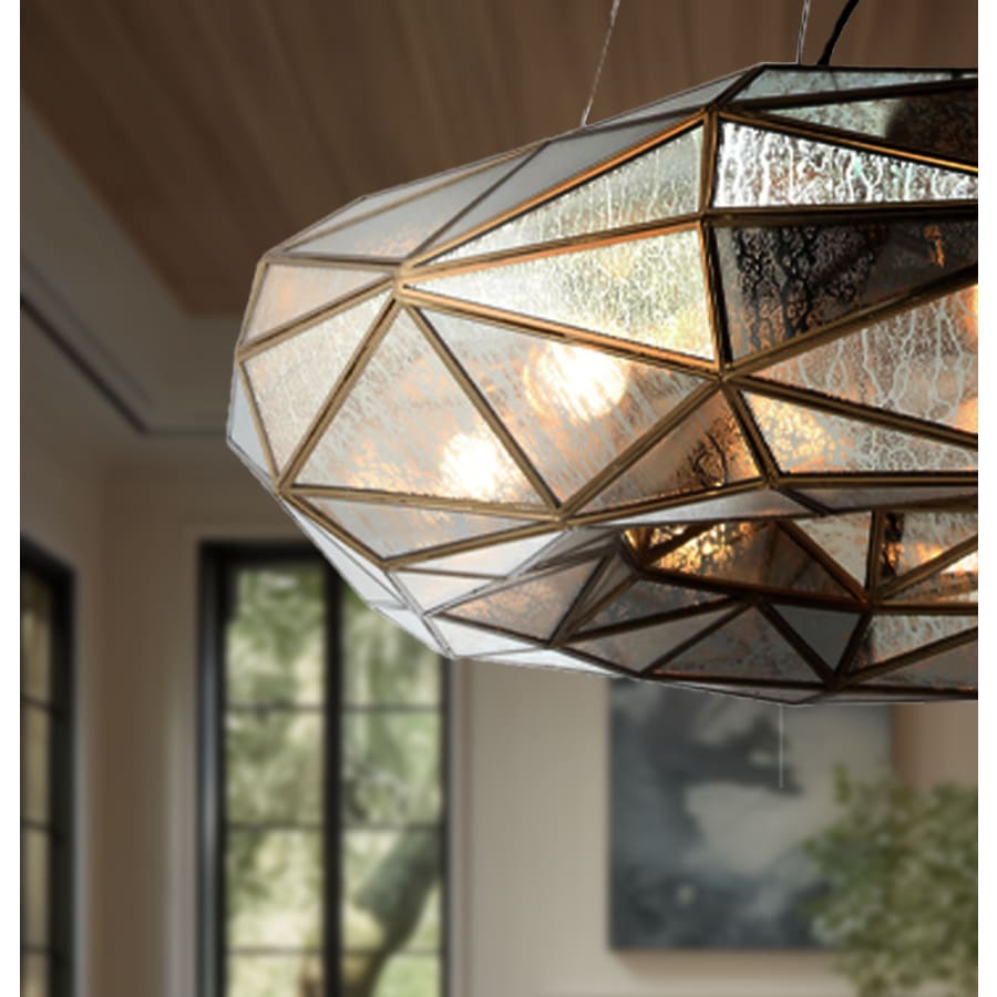 Metropolitan Geo-Gem 8 Light 36" Wide Ring Chandelier
