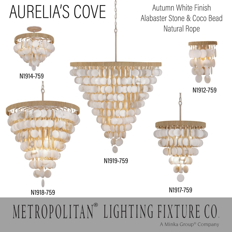 Metropolitan Aurelias Cove 12 Light 29" Wide Pendant