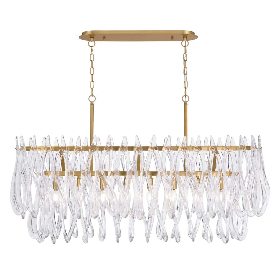 Metropolitan Glassara 8 Light 48" Wide Linear Chandelier