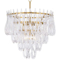Metropolitan Glassara 10 Light 32" Wide Waterfall Chandelier
