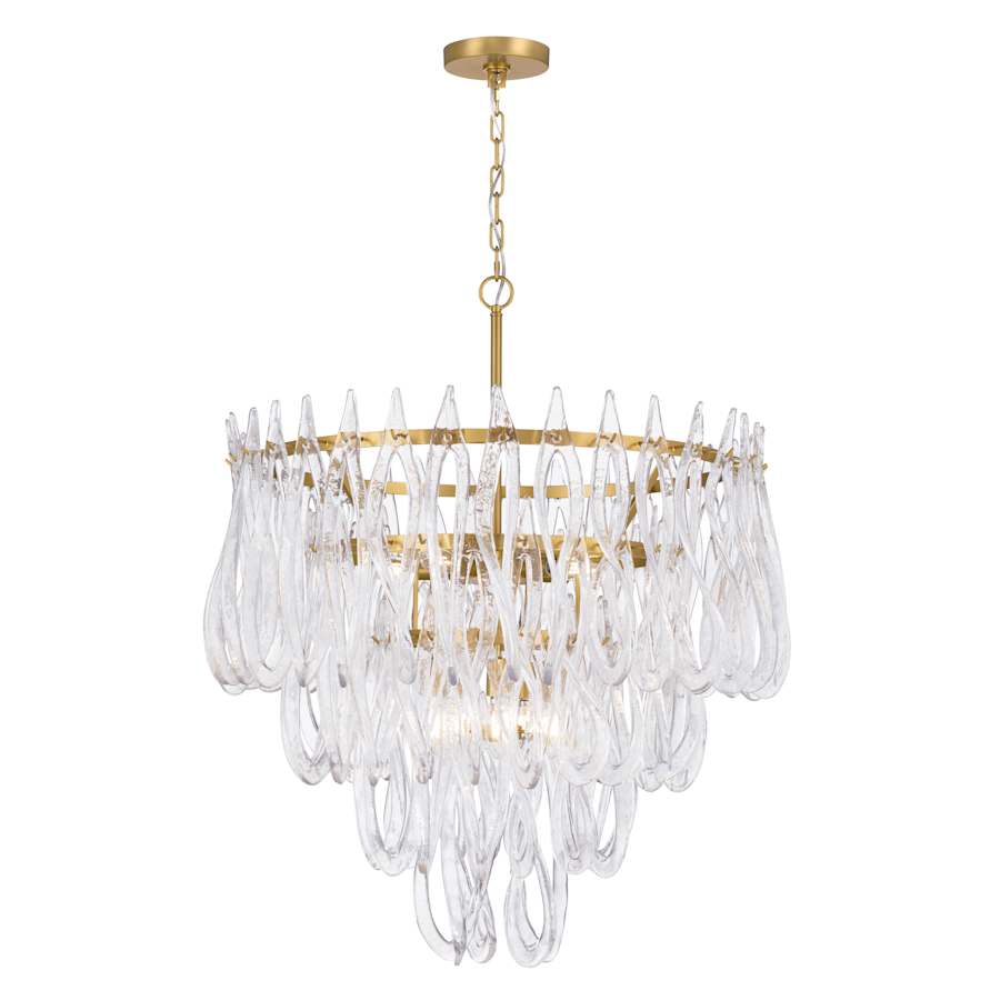 Metropolitan Glassara 10 Light 32" Wide Waterfall Chandelier