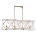 Metropolitan Brenton Cove 8 Light 50" Wide Taper Candle Linear Chandelier