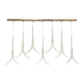 Metropolitan Featherly 7 Light 53" Wide Linear Chandelier