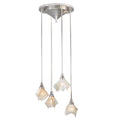 Meyda Tiffany 24" W Blush Swirl Handkerchief 4 Light Shower Flush Mount Ceiling Fixture