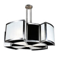 Meyda Tiffany Targette Pendant 8 Light 42" Wide Drum Chandelier with White Acrylic Shade