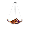 Meyda Tiffany 28" W Oceano Fused Glass Inverted Pendant