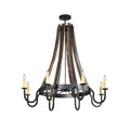 Meyda Tiffany 43" W Barrel Stave 8 Light Chandelier