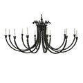 Meyda Tiffany 80" W Oak Bough 12 Light Chandelier