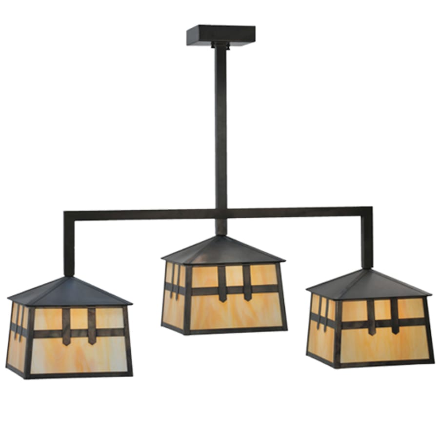 Meyda Tiffany Stillwater 3 Light 39" Wide Linear Pendant