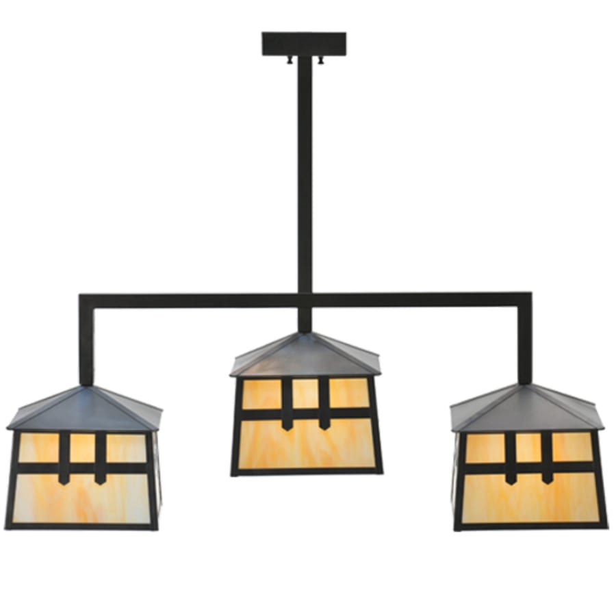 Meyda Tiffany Stillwater 3 Light 39" Wide Linear Pendant