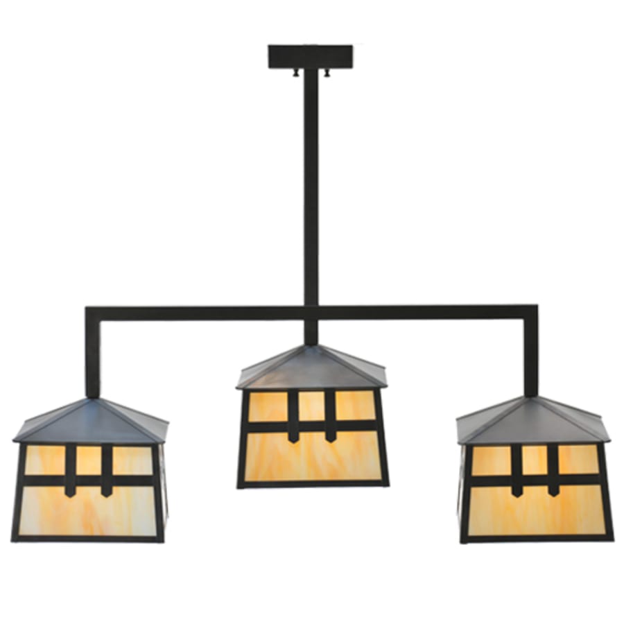 Meyda Tiffany Stillwater 3 Light 39" Wide Linear Pendant