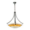 Meyda Tiffany 26" W Saturno Fused Glass Inverted Pendant