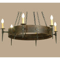 Meyda Tiffany Warwick 6 Light 47" Wide Taper Candle Style Chandelier