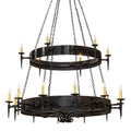 Meyda Tiffany Warwick 18 Light 72" Wide Taper Candle Style Chandelier
