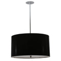 Meyda Tiffany 32" W Cilindro Black Paper Pendant
