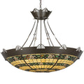 Meyda Tiffany Shell and Ribbon 8 Light 48" Wide Pendant