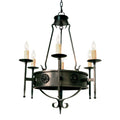 Meyda Tiffany Lorenzo 6 Light 30" Wide Taper Candle Style Chandelier