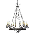 Meyda Tiffany Clarinda 12 Light 42" Wide Taper Candle Style Chandelier