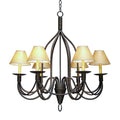 Meyda Tiffany Bell 6 Light 34" Wide Chandelier
