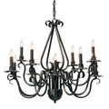 Meyda Tiffany Caleb 12 Light 30" Wide Taper Candle Style Chandelier