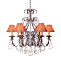 Meyda Tiffany French Elegance 6 Light 28" Wide Crystal Chandelier