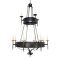 Meyda Tiffany Lorenzo 12 Light 48" Wide Taper Candle Style Chandelier