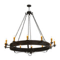 Meyda Tiffany Parnella 12 Light 72" Wide Taper Candle Style Chandelier