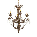 Meyda Tiffany Antonia 4 Light 20" Wide Crystal Candle Style Chandelier