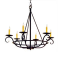 Meyda Tiffany Estrella 6 Light 32" Wide Taper Candle Style Chandelier