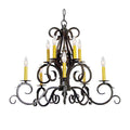 Meyda Tiffany Anassa 10 Light 32" Wide Taper Candle Style Chandelier