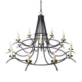 Meyda Tiffany Octavia 15 Light 78" Wide Taper Candle Style Chandelier
