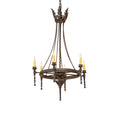 Meyda Tiffany Amaury 6 Light 24" Wide Taper Candle Style Chandelier