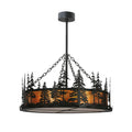 Meyda Tiffany 36" W Tall Pines Inverted Pendant