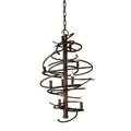 Meyda Tiffany Cyclone 9 Light 18" Wide Taper Candle Style Chandelier