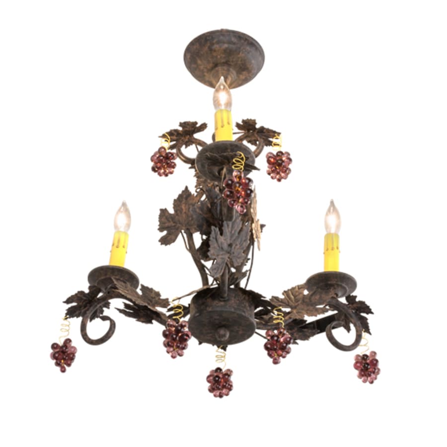 Meyda Tiffany Vineyard 3 Light 18" Wide Taper Candle Style Chandelier