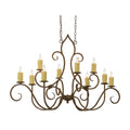 Meyda Tiffany Clifton 10 Light 28" Wide Taper Candle Style Chandelier
