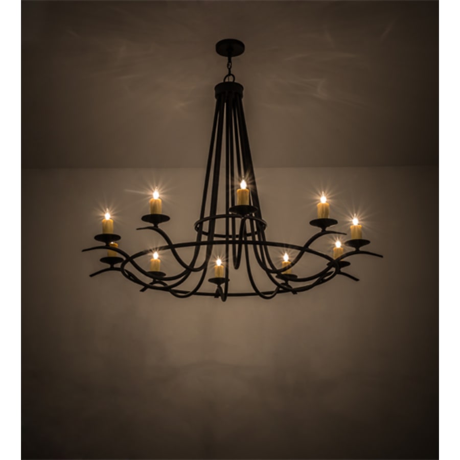 Meyda Tiffany Octavia 10 Light 60" Wide Taper Candle Style Chandelier